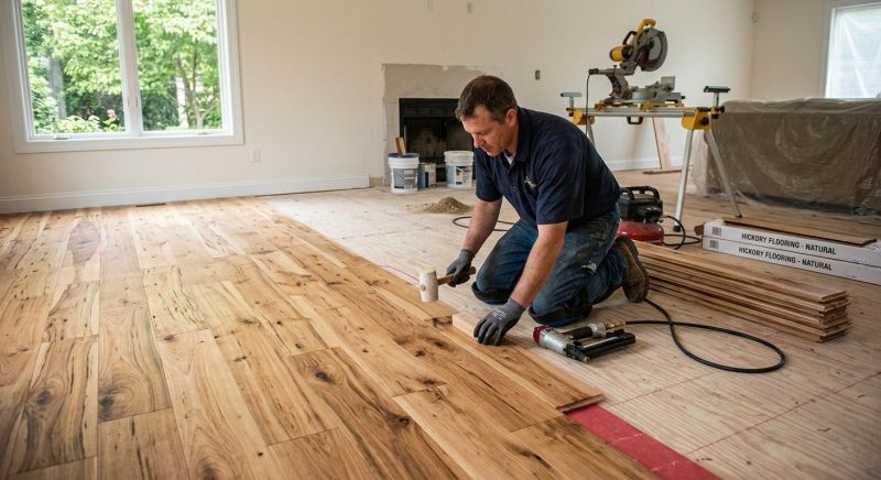 Hickory Floor Installation in Weatherford, TX