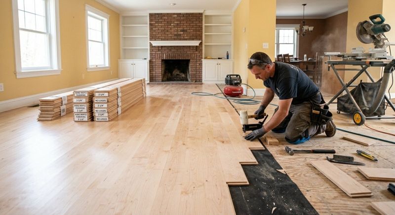 Maple Flooring Installation in Aledo, TX