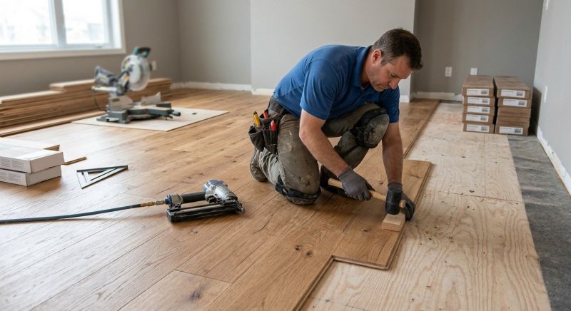 Maple Flooring Installation in Weatherford, TX