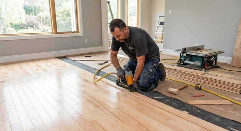 Maple Flooring Installation in Mineral Wells, TX