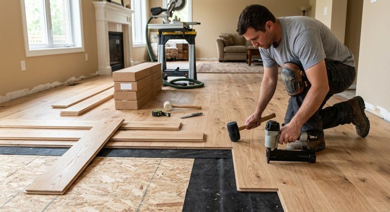 Oak Floor Installation in Aledo, TX