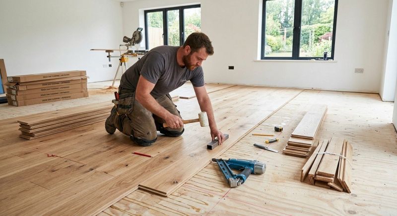 Oak Floor Installation in Weatherford, TX