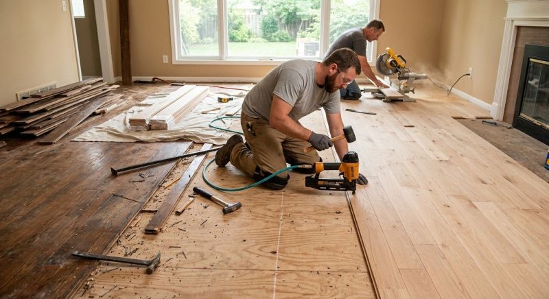 Oak Floor Replacement in Weatherford, TX