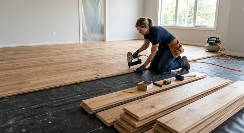 Plank Floor Installation in Weatherford, TX