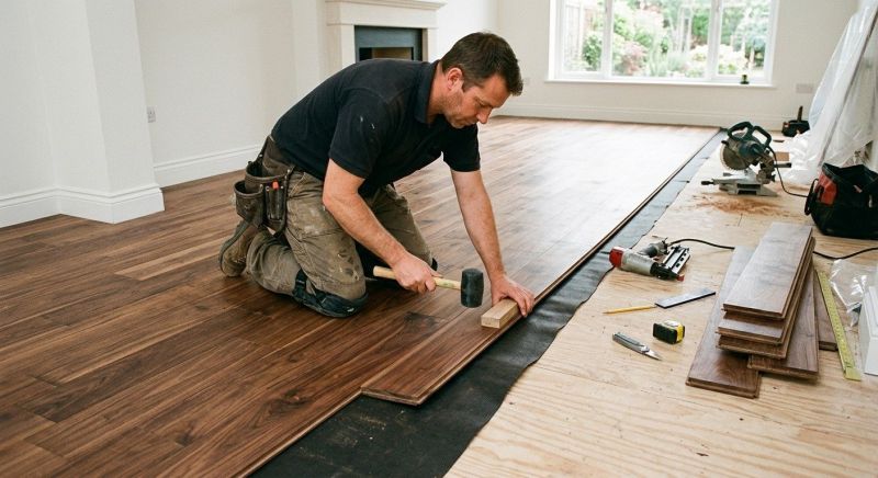 Walnut Flooring Installation in Weatherford, TX