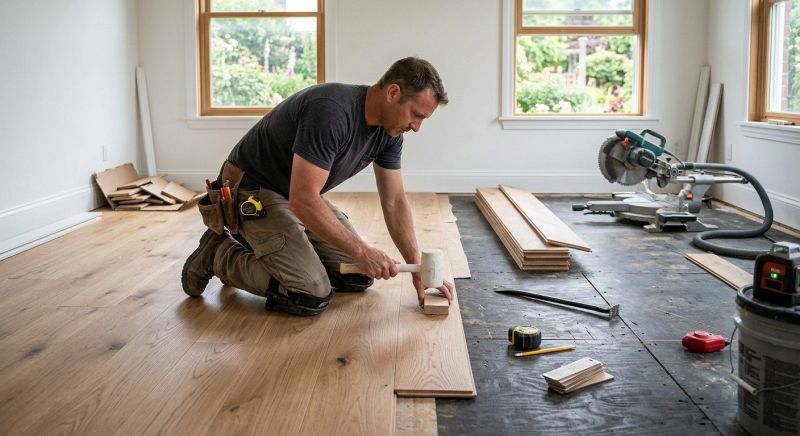 Wide Plank Floor Installation in Weatherford, TX