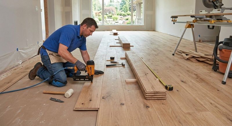 Wide Plank Floor Installation in Weatherford, TX